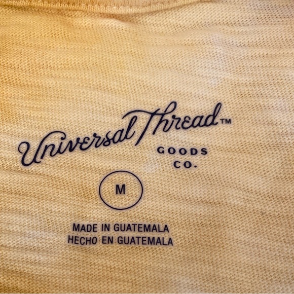 💥Universal Thread Yellow Tie-Dye Sleeveless Dress M - Picture 10 of 12